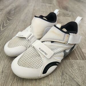 Nike SuperRep Cycle White Black Cycling Shoes Cleats Women’s Size 7.5 CJ0775-100